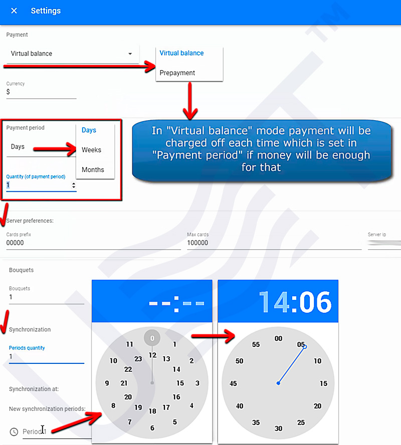 UMT LLC web billing settings